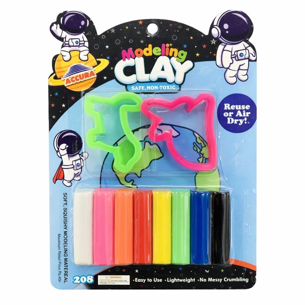 Modeling Clay Set with Moulds – Soft Non-Toxic Clay Kit for Kids