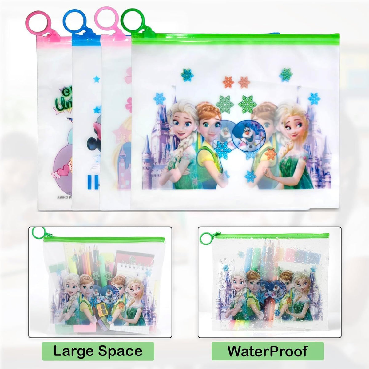 A4 Printed Transparent Zip Bag – Heavy Quality