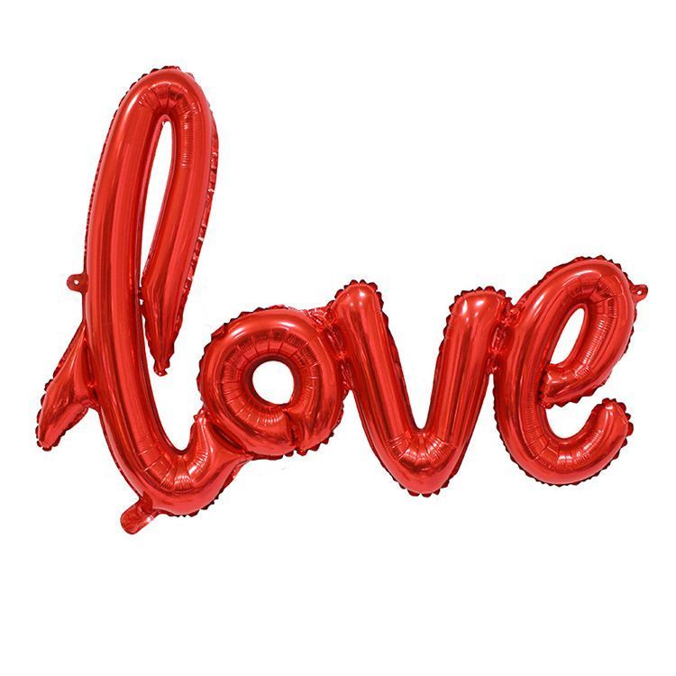 Love Foil Balloon Banner – Romantic Party Decoration