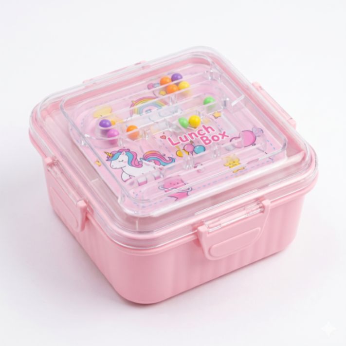 Lunch Box 8005-7 (Cute Cartoon Kids Lunch Box)