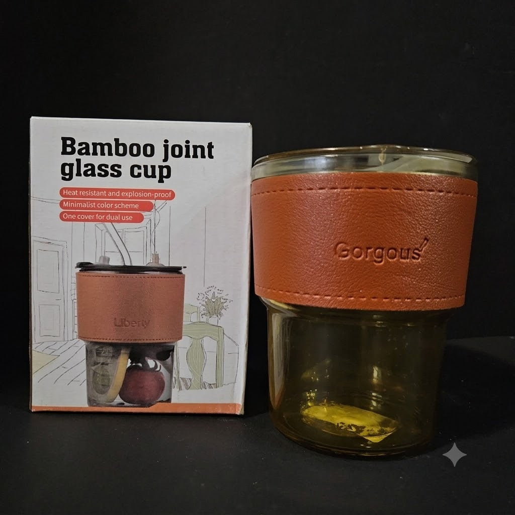 Glass Cup with Protective Sleeve