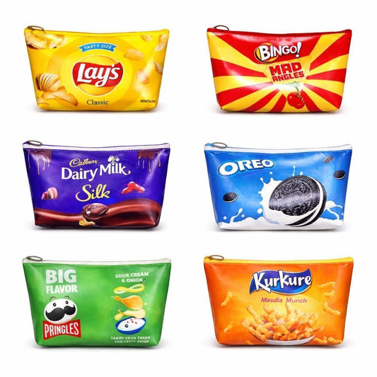 Snacks Theme Pouch (Mix Character & Colors)