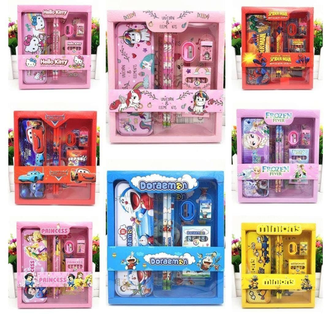 Kids Stationery Kit Set – Cartoon Theme Gift Pack