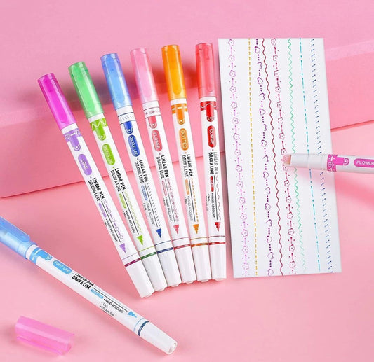 Linear Color Pen Big (Mix Colors & Designs)