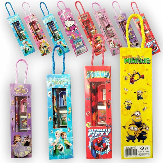 Mini Pencil Set Gift Pack (Big Size, Mix Characters & Colors)