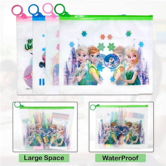 A4 Printed Transparent Zip Bag – Heavy Quality