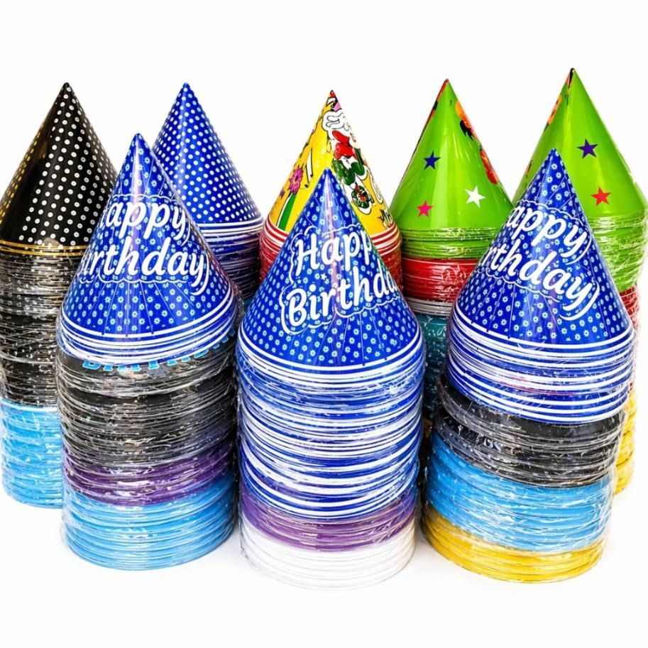 Offset Print Party Caps – Birthday Celebration Hats