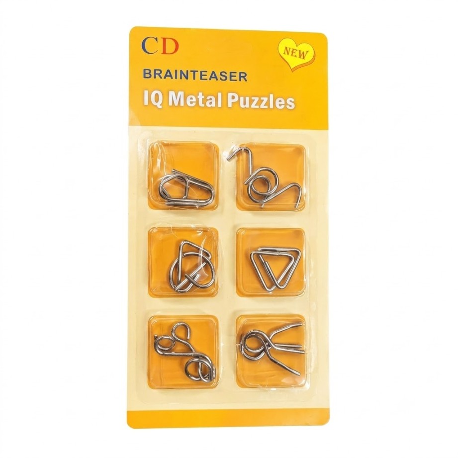 Craft Puzzle – IQ Metal Brain Teaser Puzzle Set