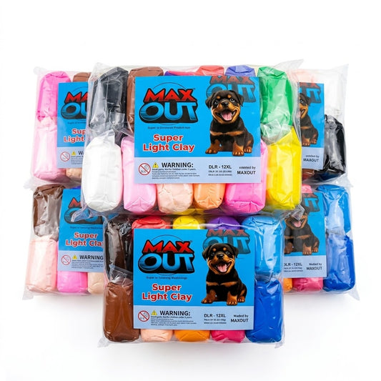 12 Colors Super Light Foam Clay
