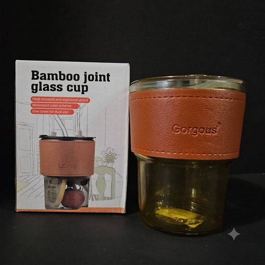 Glass Cup with Protective Sleeve